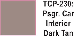 Tru Color TCP-230 Passenger Car Interior Dark Tan Paint 1 ounce - House of Trains