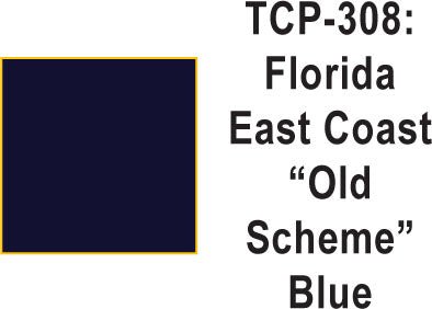 Tru Color TCP-308 Florida East Coast, Old Scheme Blue 1 ounce - House of Trains