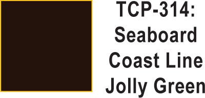 Tru Color TCP-314 Seaboard Coast Line Jolly Green Paint 1 ounce - House of Trains