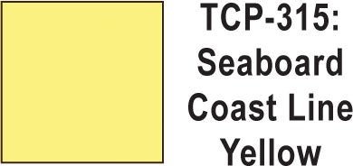 Tru Color TCP-315 Seaboard Coast Line Yellow Paint 1 ounce - House of Trains