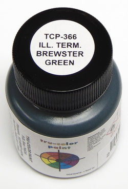 Tru Color TCP-366 Illinois Terminal, IT, Brewster Green Paint 1 ounce - House of Trains