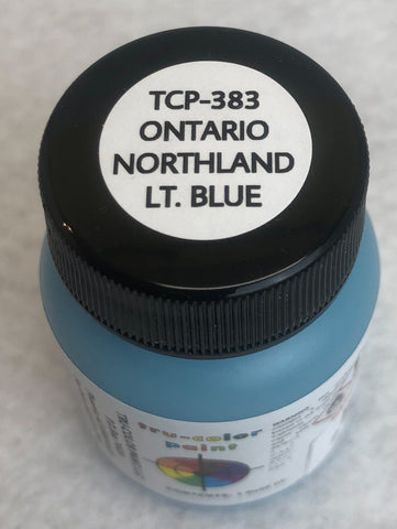 Tru Color TCP-383 Ontario Northland, Light Blue, Paint 1 ounce - House of Trains