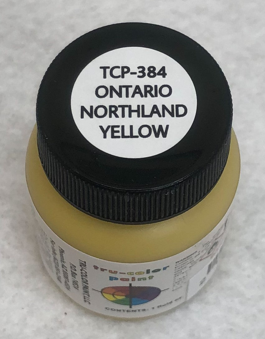 Tru Color TCP-384 Ontario Northland, Yellow, Paint 1 ounce - House of Trains