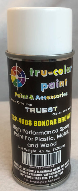 Tru Color TCP-4008 Boxcar Brown, Spray Can, 4.5 ounce, Plastic, Metal and Wood - House of Trains