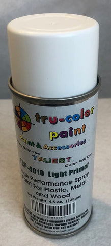 Tru Color TCP-4010 Light Primer, Spray Can, 4.5 ounce, Plastic, Metal and Wood - House of Trains