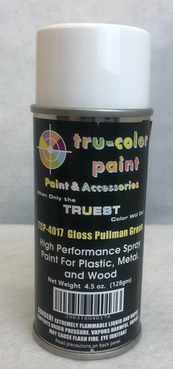 Tru Color TCP-4017 Gloss Pullman Green, Spray Can, 4.5 ounce, Plastic, Metal and Wood - House of Trains