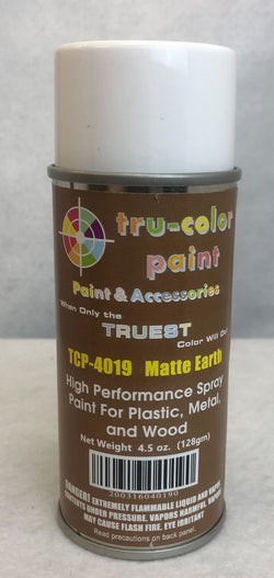 Tru Color TCP-4019 Matte Earth, Spray Can, 4.5 ounce, Plastic, Metal and Wood - House of Trains