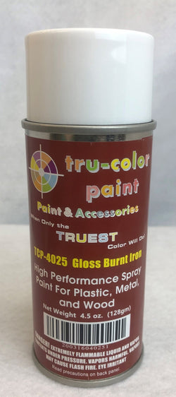 Tru Color TCP-4025 Gloss Burnt Iron, Spray Can, 4.5 ounce, Plastic, Metal and Wood - House of Trains