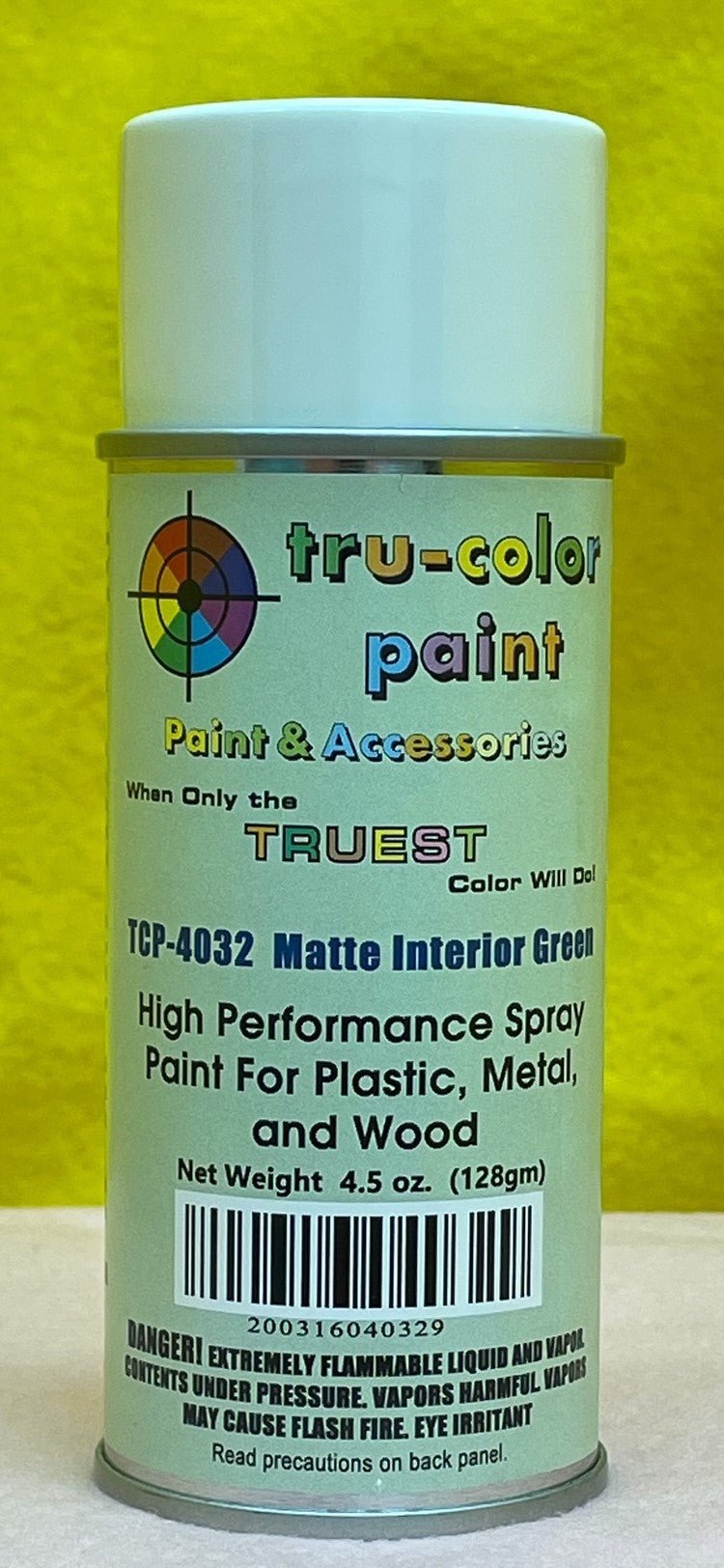 Tru Color TCP-4032 Matte Interior Green, Spray Can, 4.5 ounce, Plastic, Metal and Wood - House of Trains
