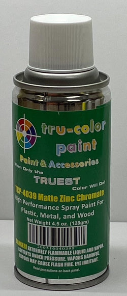 Tru Color TCP-4039 Matte Zinc Chromate, Spray Can, 4.5 ounce, Plastic, Metal and Wood - House of Trains