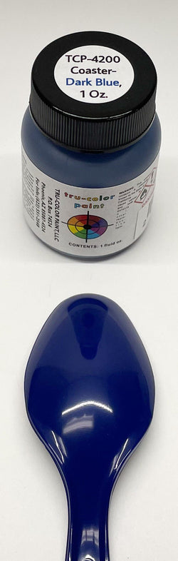 Tru Color TCP-4200 Matte Coaster, Dark Blue, Paint 1 ounce - House of Trains