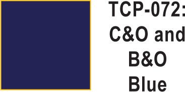 Tru Color TCP-72 Chesapeake and Ohio, Baltimore and Ohio Blue Paint 1 ounce - House of Trains