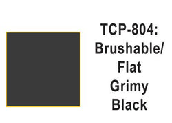 Tru Color TCP-804 Flat Grimy Black Paint 1 Fluid Ounce - House of Trains