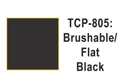 Tru Color TCP-805 Flat Black Paint 1 Fluid Ounce - House of Trains