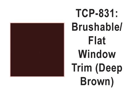 Tru Color TCP-831 Flat Deep Brown Paint 1 Fluid Ounce - House of Trains