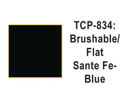 Tru Color TCP-834 Flat Santa Fe Blue Paint 1 Fluid Ounce - House of Trains
