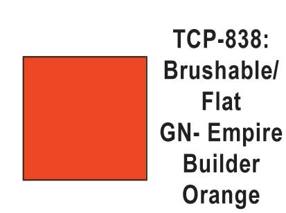 Tru Color TCP-838 Flat Great Northern Empire Builder Orange Paint 1 Fluid Ounce - House of Trains