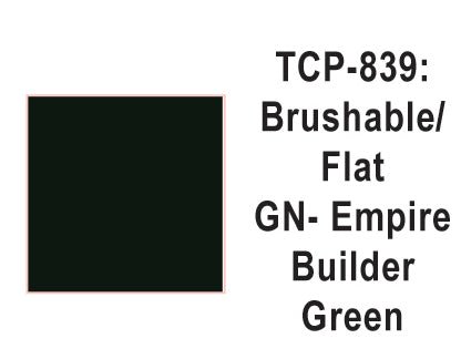 Tru Color TCP-839 Flat Great Northern Empire Builder Green Paint 1 Fluid Ounce - House of Trains