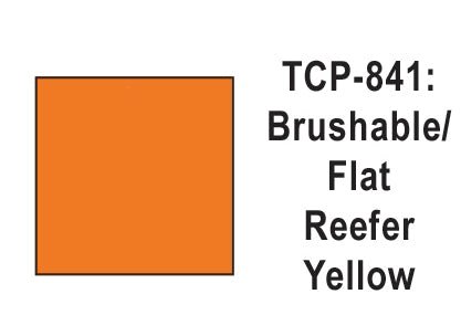 Tru Color TCP-841 Flat Reefer Yellow Paint 1 Fluid Ounce - House of Trains