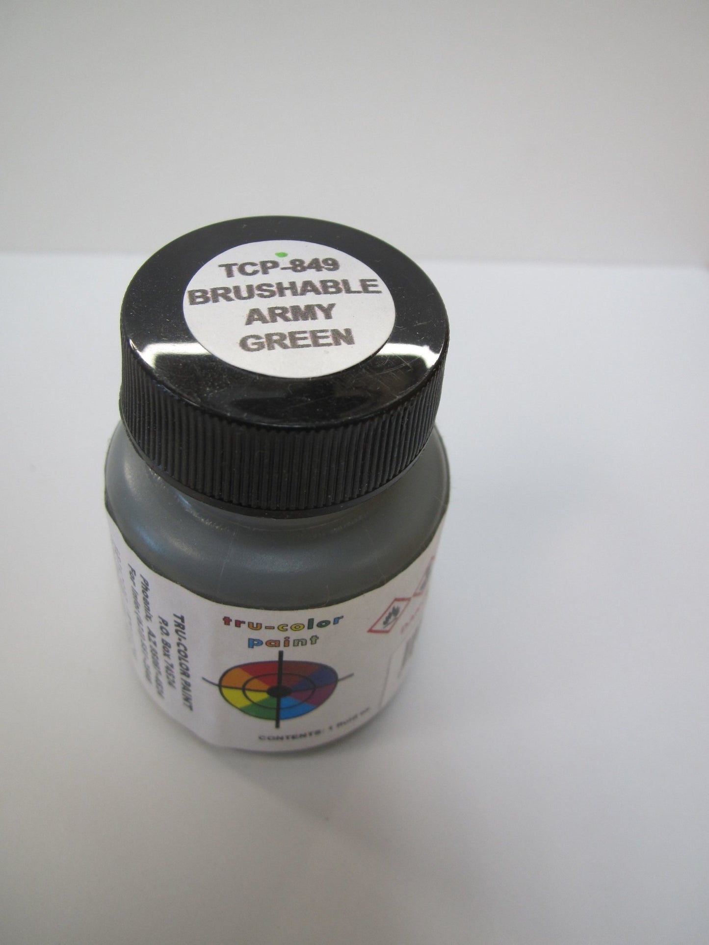 Tru Color TCP-849 Brushable Army Green, Flat Paint, 1 Fluid Ounce - House of Trains