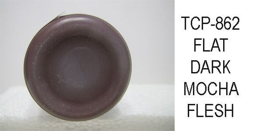 Tru Color TCP-862 Flat, Brushable Dark Mocha Flesh Paint 1 Fluid Ounce - House of Trains