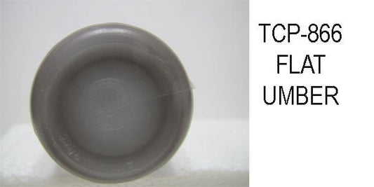 Tru Color TCP-866 Flat, Brushable Umber Paint 1 Fluid Ounce - House of Trains