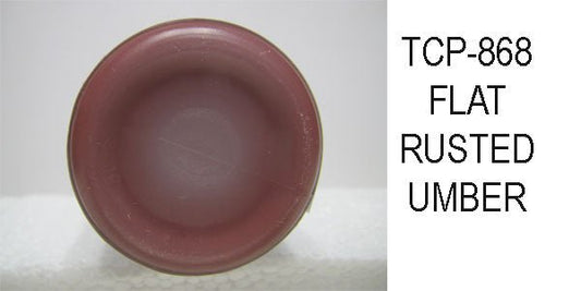 Tru Color TCP-868 Flat, Brushable Rusted Umber Paint 1 Fluid Ounce - House of Trains
