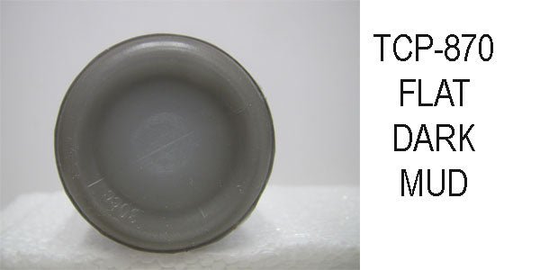 Tru Color TCP-870 Flat, Brushable Dark Mud Paint 1 Fluid Ounce - House of Trains