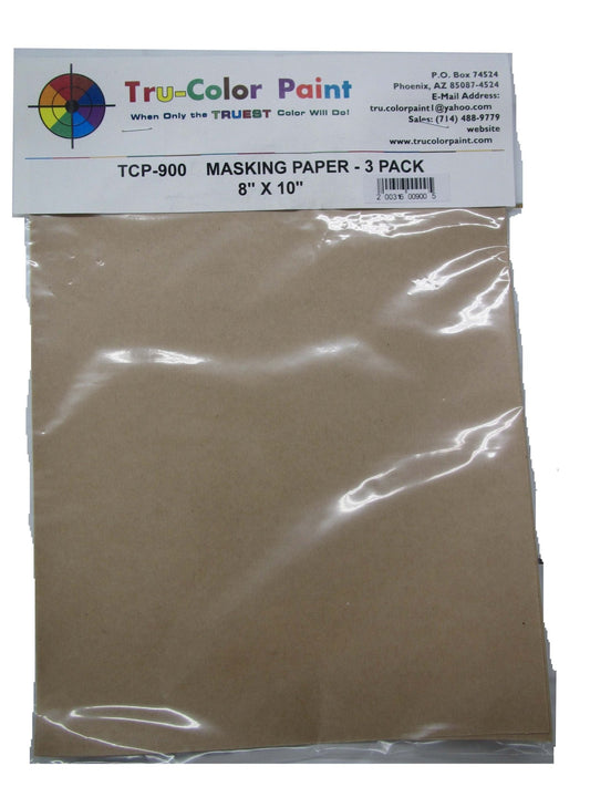 Tru-Color TCP-900 Masking Paper, 8" x 10", 3 sheets - House of Trains