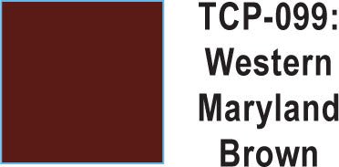 Tru Color TCP-99 Western Maryland Brown Paint 1 ounce - House of Trains