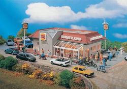 Vollmer 3632 HO Burger King, Kit, (121 Pieces, 5 Colors/Clear) - House of Trains