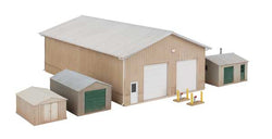 Walthers 933-4125 HO, Pole Barn and Sheds, Plastic Kit - House of Trains