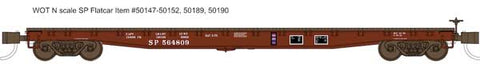 Wheels of Time 50151 N, 53' 6" Flatcar, Class F-70-12, SP, 564940 - House of Trains