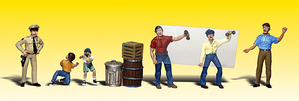 Woodland Scenic Accents 2171 N Accident Waiting to Happen, 7 Pieces - House of Trains