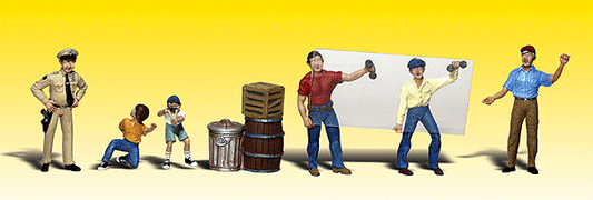 Woodland Scenic Accents 2171 N Accident Waiting to Happen, 7 Pieces - House of Trains