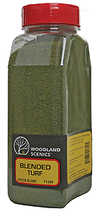 Woodland Scenics 1349 64.6ci Fine Turf Shaker, Blended Green - House of Trains