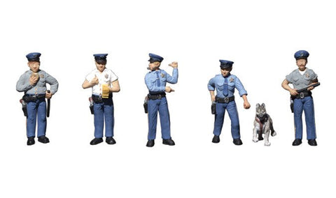 Woodland Scenics 1822 HO Policemen (6 Pieces) - House of Trains