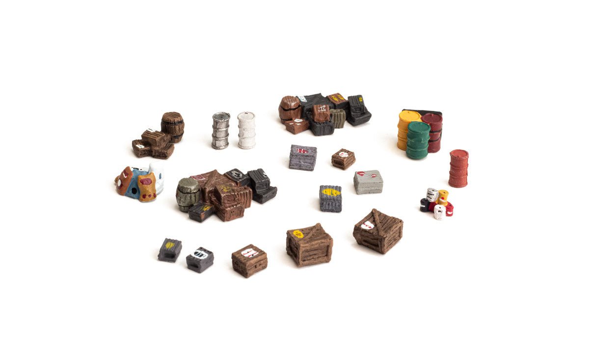Woodland Scenics 1855 HO Assorted Crates, 18 Pieces - House of Trains
