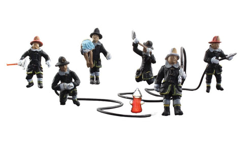 Woodland Scenics 1961 HO Rescue Firefighters (7 Pieces) - House of Trains