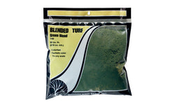Woodland Scenics 49, Blended Turf Bag, Green Blend, 54.1 cubic inch - House of Trains