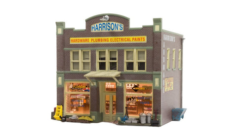 Woodland Scenics 4921 N Harrison's Hardware, Built Up - House of Trains