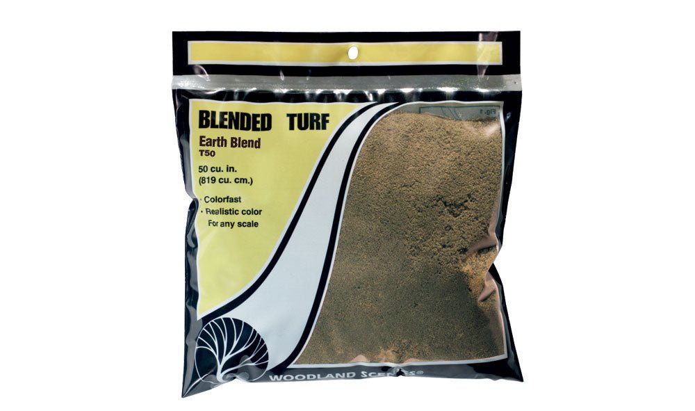 Woodland Scenics 50 Blended Turf Bag, Earth Blend, 54.1 cubic inch - House of Trains