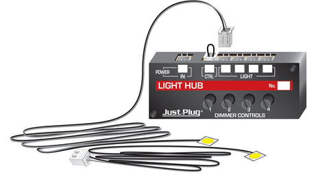 Woodland Scenics 5700, Just Plug Lighting System, Lights and Hub Set - House of Trains