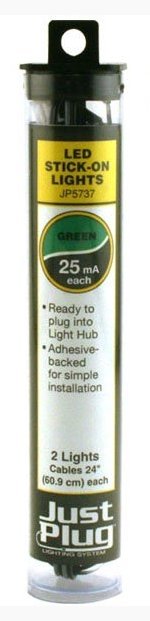 Woodland Scenics 5737 Just Plug Lighting System, LED Stick-on Lights, Green - House of Trains