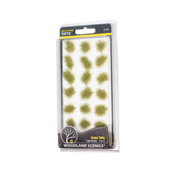Woodland Scenics 770, Peel 'N Place, Grass Tufts, Light Green, 21 Pieces - House of Trains
