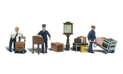 Woodland Scenics Accents 1909 HO, Depot Workers, Accessories, 12 Pieces - House of Trains