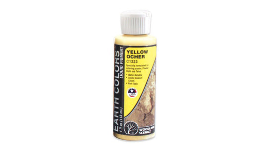 Woodland Scenics C1223 Earth colors, Yellow Ocher/4oz - House of Trains