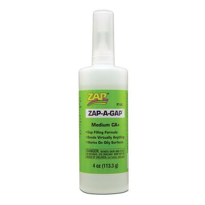 Zap-A-Gap 425 Medium CA+, Gap Filling, 4 Oz. - House of Trains