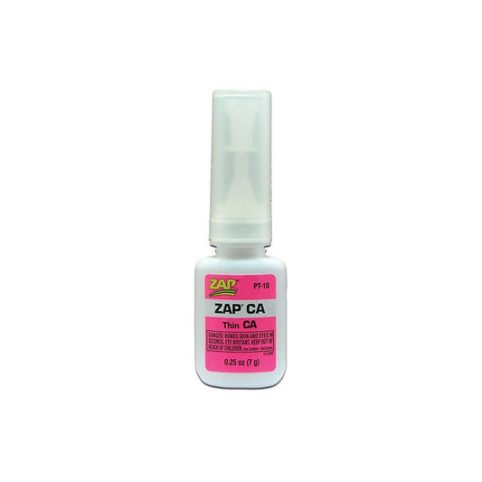 ZAP PT-10 Zap CA, Thin CA, Adhesive Glue .25oz (7grams) - House of Trains